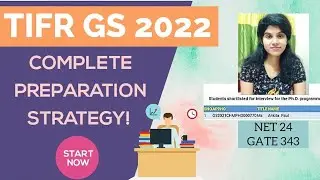 TIFR GS 2022| Preparation Strategy to Qualify TIFR Written Test| Important Tips| It's Ankita