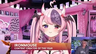 xQc Reacts to Ironmouse Winning Content Creator of The Year