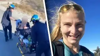 Hiker Survives 200-Foot Fall Down Mountain
