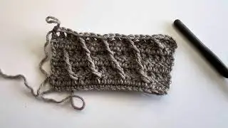 How to Crochet the Diagonal Lattice Pattern