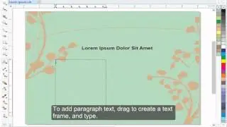 Adding Text in CorelDRAW® X7 -  Video Tip