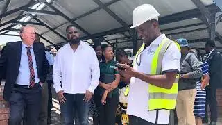 Assistant Director of engineering services, Engineer Methusi Dibidi on progress of Egodini project