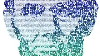 Photoshop CS6 Tutorial: How to Make an Editable TEXT Portrait from a Photo.