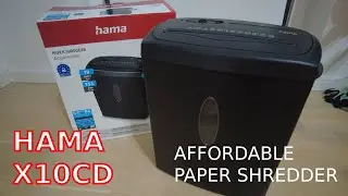 HAMA X10CD Paper Shredder - Unboxing & Test Run