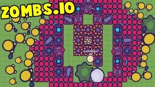 Zombs.io &mdash; НЕПОБЕДИМАЯ НОВАЯ БАЗА 7 УРОВНЯ против БЕЗУМНЫХ ЗОЛОТЫХ ЗОМБИ! Обновление КРАСНОГО УРО...