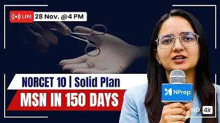 NORCET 10 Preparation | How to Complete MSN in 150 Days 💛GOLD Series | MSN & Pharma By Pooja Mam