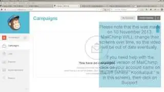 Using Templates in MailChimp