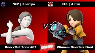 KnockOut Zone #87 - SSBU Winners Quarters Final - Cherryo (Wii Fit Trainer) vs Amiin (Mii Gunner)