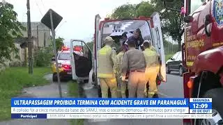 PROHIBITED OVERTAKING ENDS IN SERIOUS ACCIDENT IN PARANAGU&Aacute;