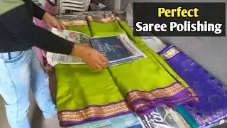 Silk Saree Karenge Roll Press , Saree Polish Machine, Saree Press And Folding