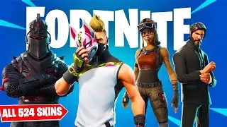 ALL 524 Fortnite Chapter 1 Skins EVER! (Season 1 - Season 10)