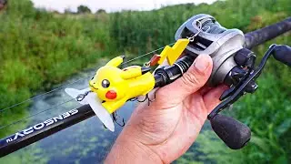 Is The PIKACHU LURE Worth The Money?!? (Pokemon Fishing Challenge)