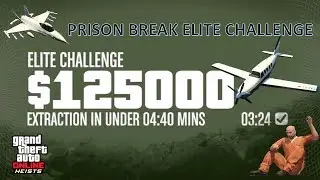 PRISON BREAK 3:24 PRISON FORMER CONSOLE WORLD RECORD GTA ONLINE HEIST ELITE CHALLENGE