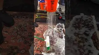 Wool Rug Cleaning! #rugwashing #carpetcleaning #oddlysatisfying #music #cleanwithme
