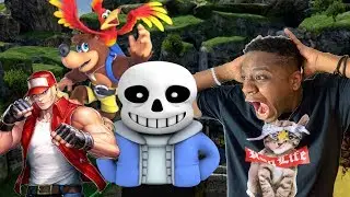 KEITARO REACTS TO TERRY AND SANS IN SMASH ULTIMATE!  BANJO SURPRISE RELEASE!