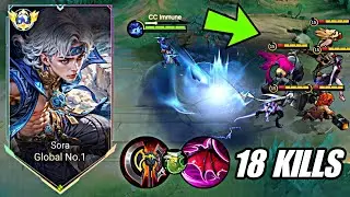 SUPREME SORA BEST ONESHOT BUILD 100 % BROKEN EARL TO LATEGAME!! (Must Try!) - Mobile Legends