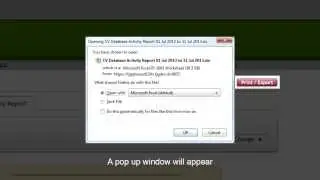 How to use CV database reporting.