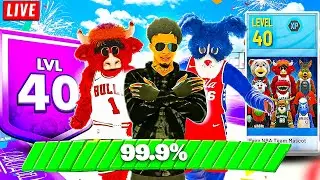 🚨HITTING LEVEL 40 (FULL STREAM) - UNLOCKING NBA MASCOTS NBA 2K22! BEST BUILD & JUMPSHOT NBA 2K22