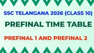 ssc prefinal time table 2026.  Ts ssc time table class 10. class 10 ssc prefinals time table 2026