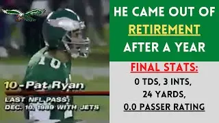 The WORST Un-Retirement in Philadelphia Eagles HISTORY | Pat Ryan (Eagles @ Redskins- 1991)