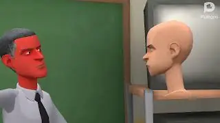 Evil Barack Obama gives Daillou a Punishment Day at the classroom and gets grounded