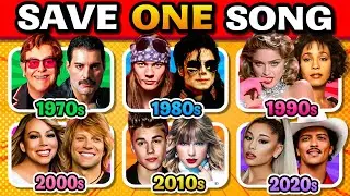 1970s vs 1980s vs 1990s vs 2000s vs 2010s vs 2020s 🎶 Epic 6 Decades Battle ✨ SAVE ONE SONG