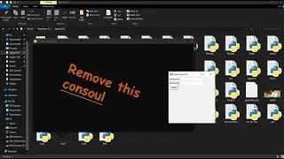 Remove CMD Consoul of any GUI python Program.