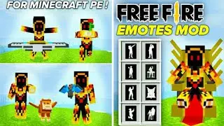 Free Fire Emotes In Minecraft Pe | Free Fire Emotes For mcpe