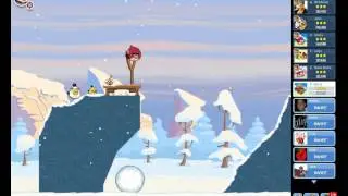 Angry Birds Friends Winter Tournament II level 6 140k highscore day 6 Week 30 Facebook