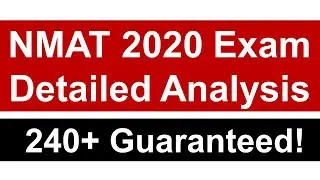 NMAT 2020 Detailed Section-wise Analysis || Key Pointers for 240+ Score || Must Watch