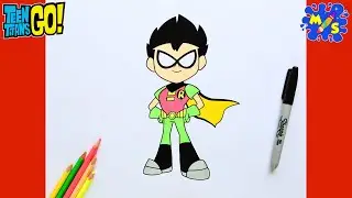 How to Draw Robin from Teen Titans Go!