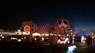 Pixar Pier at night 2019