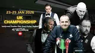 Watch Live: Day One 2026 UK Championship | Great Wyrley, ENG | World Billiards