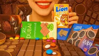 Asmr mukbang eating chocolate sounds. Show chocolate.crunchy sounds 