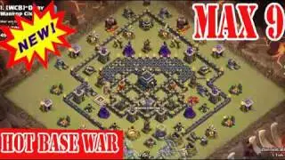 anti 2 star th9 war base 2016