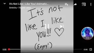 It's not like I like you animatic