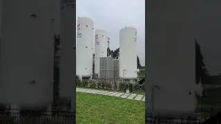 liquid oxygen tank, vaporizer, buffer tank and pipeline system for the sewage-treatment plant.