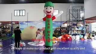 Large Inflatable Wave Man for Car Wash Advertising Purpose China Supplier