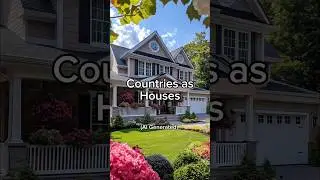 Countries as Houses | Ai Generated