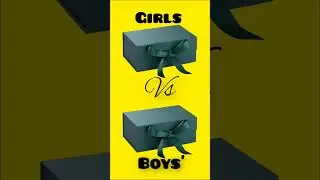 Aesthetic gifts Girls vs Boys #gift Box #open the best girl gifts 💝😉🎁