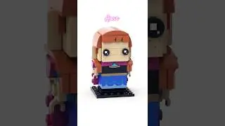 LEGO Anna Comes to Life! | Disney Brickheadz 41618. #lego #legobrickheadz #anna #frozen #short #fyp