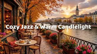 Christmas Season Coffee Shop 🎄 Cozy Jazz & Warm Candlelight