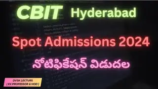 CBIT లో Spot Admissions #eapcet2026  #bcategory #bcat #eamcetcounselling #tseamcet2026
