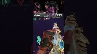 🔥 JInggg's INSANE 1HP Ace in Valorant! Unbelievable Pro Player Highlight! 🎮🏆 #shorts #valorant