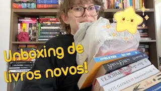 Unboxing! Me empolguei nas promos de livros 🙈