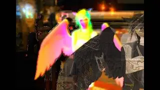 FFXIV Glitch - window resize funny colour go brrr