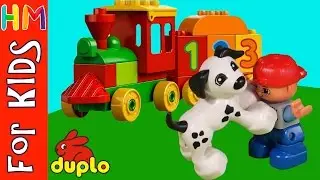 LEGO DUPLO Number Train Cartoon Set 10558 Toy Review Compilation Stop Motion VIDEO FOR KIDS