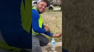 Thirsty squirrel drinking water❤️❤️❤️ We need more humans like this kind man #squirrels #feelgood