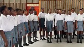 The Mweshipandeka High School Choir honored Dr