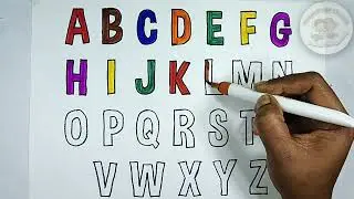 ABCD DRAWING AND PAINTING 🎨🖌️ #kidslearning #abcddrawing #painting #alphabetdrawing #alphabet